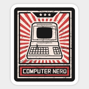 Propaganda Poster – Computer Nerd Sticker